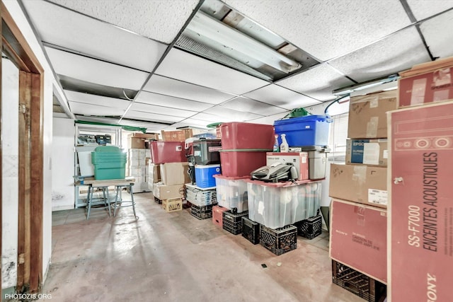 view of storage room