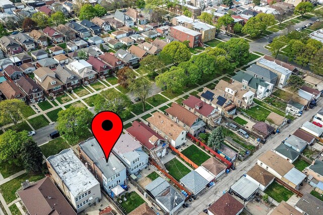 drone / aerial view featuring a residential view