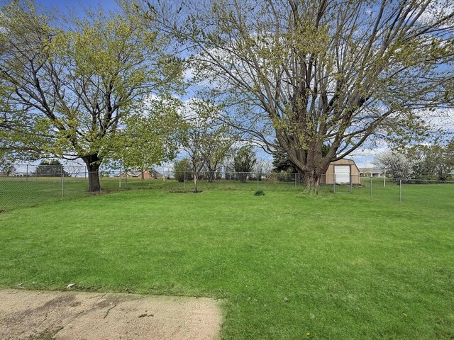 584 S Ward St, Stockton, IL 61085 - view of yard featuring fence