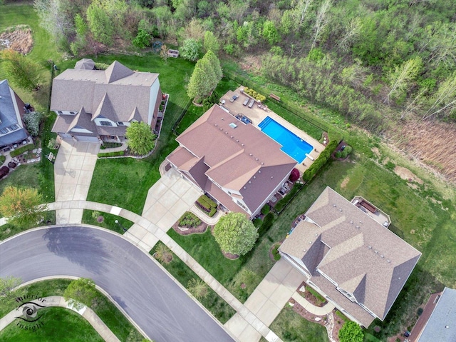 birds eye view of property
