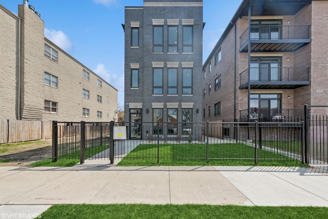 view of property with fence