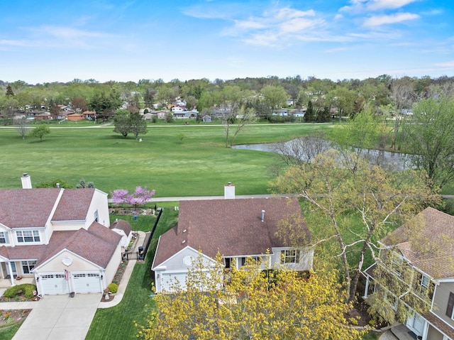 14 Mckinley Ln, Streamwood, IL 60107 - aerial view with a water view