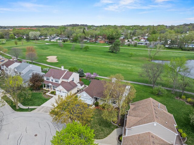 14 Mckinley Ln, Streamwood, IL 60107 - aerial view with a water view and view of golf course