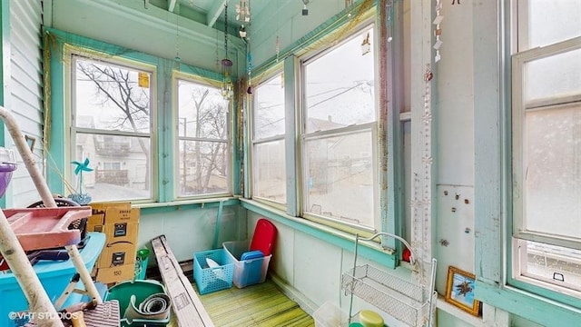 view of sunroom / solarium