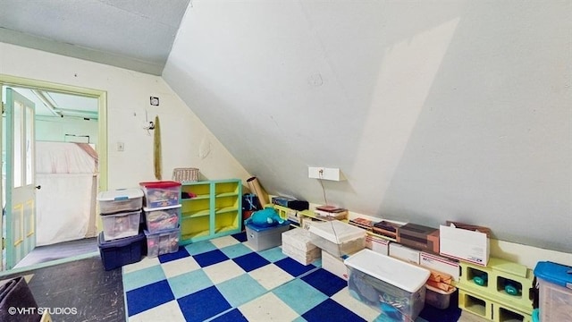rec room featuring tile patterned floors