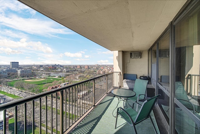 2901 S Michigan Ave Unit 1702, Chicago, IL 60616 - balcony featuring a view of city and an AC wall unit