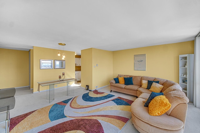 2901 S Michigan Ave Unit 1702, Chicago, IL 60616 - living room with baseboards and carpet flooring