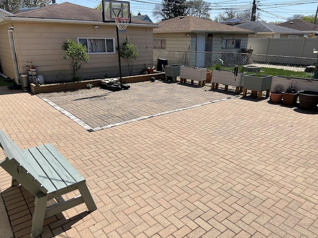 exterior space featuring fence