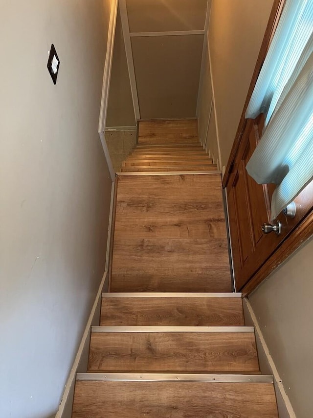 view of stairway