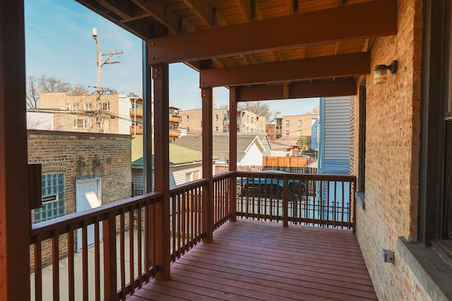4830 N Albany Ave Unit 1N, Chicago, IL 60625 - wooden terrace with a residential view