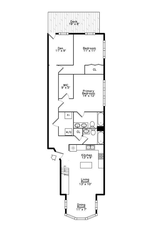 4830 N Albany Ave Unit 1N, Chicago, IL 60625 - view of layout