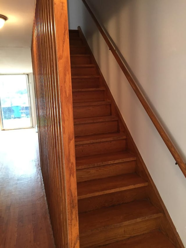 1428 E 55th St, Chicago, IL 60615 - stairs featuring wood finished floors