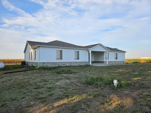 4150 W Church Rd, Beecher, IL 60401 - back of house featuring a lawn