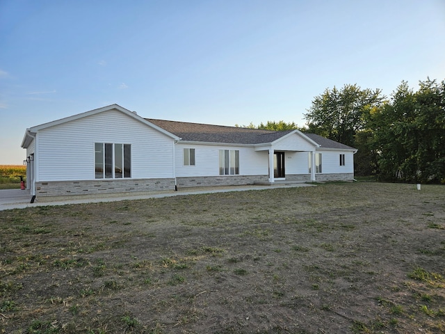 4150 W Church Rd, Beecher, IL 60401 - ranch-style house with stone siding