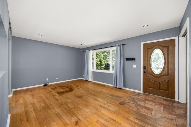 28W521 Donald Ave, West Chicago, IL 60185 - entryway featuring plenty of natural light, recessed lighting, and wood finished floors