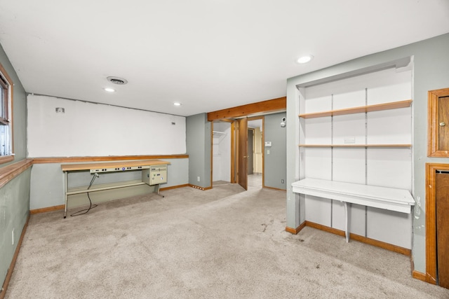 28W521 Donald Ave, West Chicago, IL 60185 - basement with carpet and recessed lighting