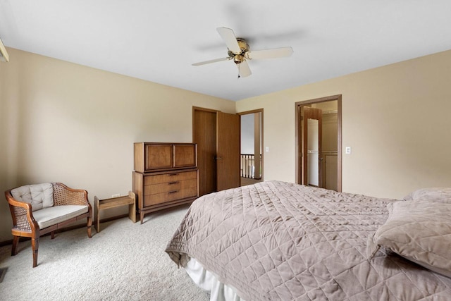 3038 Ashton Ct, Westchester, IL 60154 - bedroom with a ceiling fan and light colored carpet