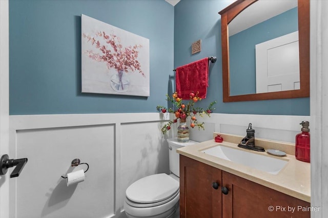 6561 Dunham Rd, Downers Grove, IL 60515 - half bath with vanity and toilet