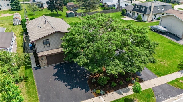 6561 Dunham Rd, Downers Grove, IL 60515 - aerial perspective of suburban area