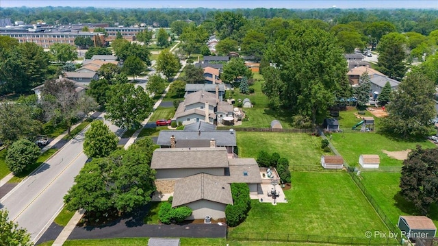 6561 Dunham Rd, Downers Grove, IL 60515 - aerial view of property and surrounding area featuring nearby suburban area