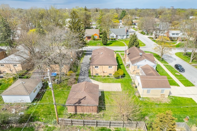 birds eye view of property featuring a residential view