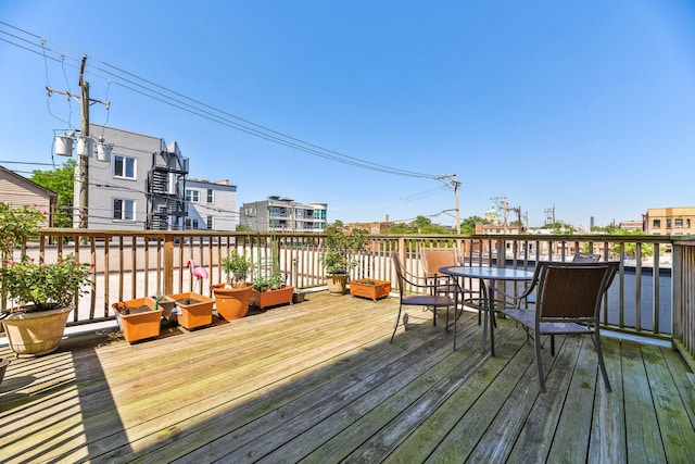 2424 W Chicago Ave Unit 203, Chicago, IL 60622 - deck featuring outdoor dining area