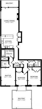 2424 W Chicago Ave Unit 203, Chicago, IL 60622 - floor plan