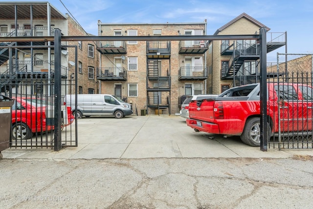 view of uncovered parking lot
