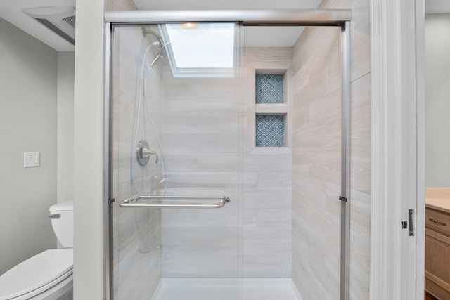 3130 Kayjay Dr, Northbrook, IL 60062 - full bathroom with a stall shower, vanity, and toilet