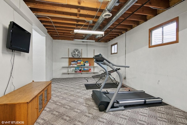 354 Gateshead Dr, Naperville, IL 60565 - workout room featuring carpet