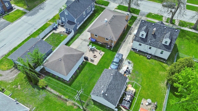 aerial perspective of suburban area