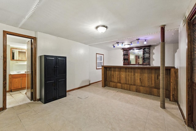 3664 E 2619th Rd, Sheridan, IL 60551 - indoor bar featuring baseboards and light tile patterned floors