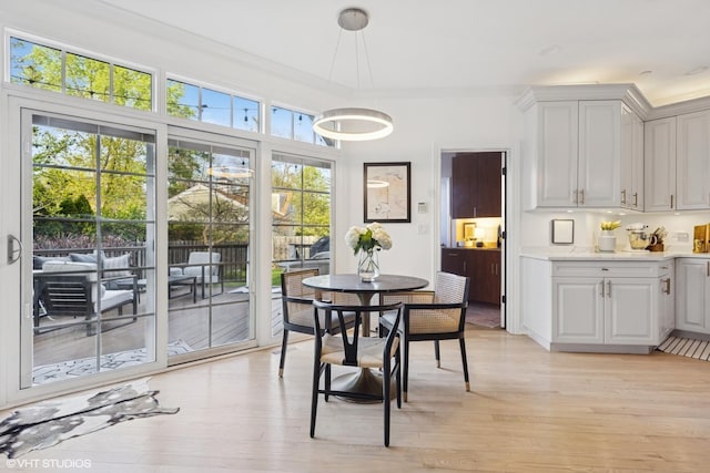 117 Iroquois Dr, Clarendon Hills, IL 60514 - dining room featuring light wood finished floors