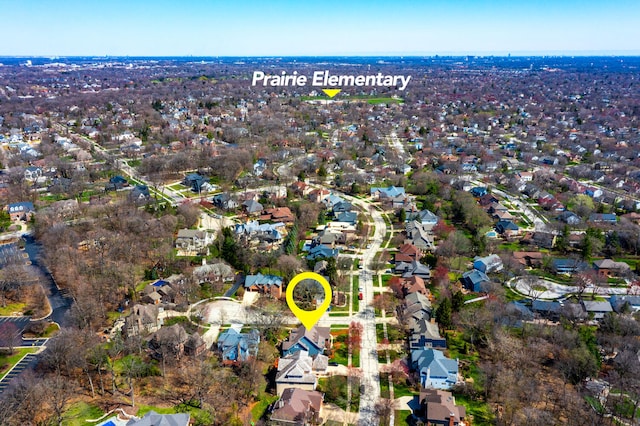 drone / aerial view featuring a residential view