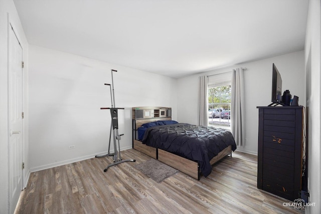 1025 Chaucer Ct E Unit B, Elgin, IL 60120 - bedroom with wood finished floors and baseboards