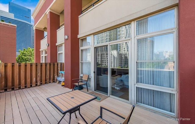 324 N Jefferson St Unit 307, Chicago, IL 60661 - view of wooden terrace