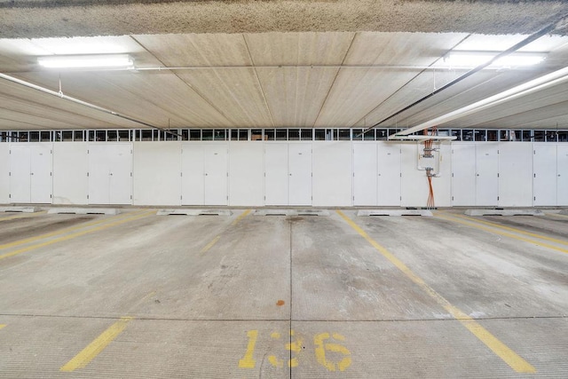 view of parking deck