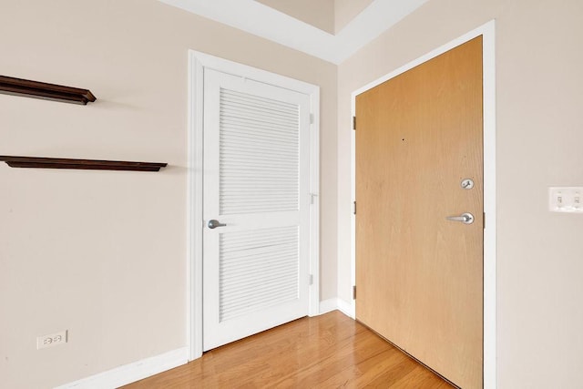 interior space featuring wood finished floors