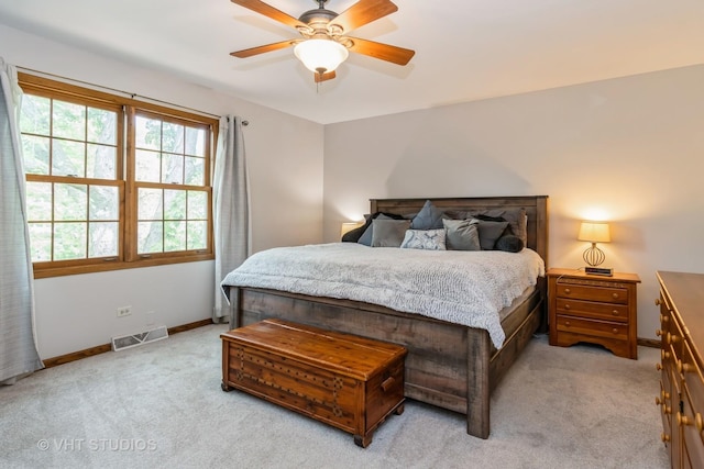 6S475 Sussex Rd, Naperville, IL 60540 - bedroom with light carpet and ceiling fan