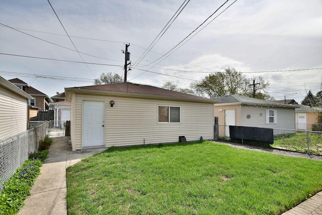7840 W Cressett Dr, Elmwood Park, IL 60707 - back of property featuring an outdoor structure