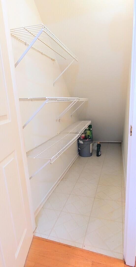 view of storage area