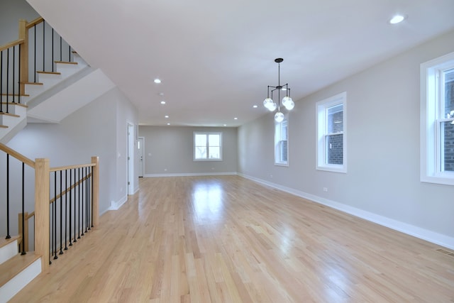 2123 N Austin Ave, Chicago, IL 60639 - interior space with recessed lighting, baseboards, and light wood-type flooring