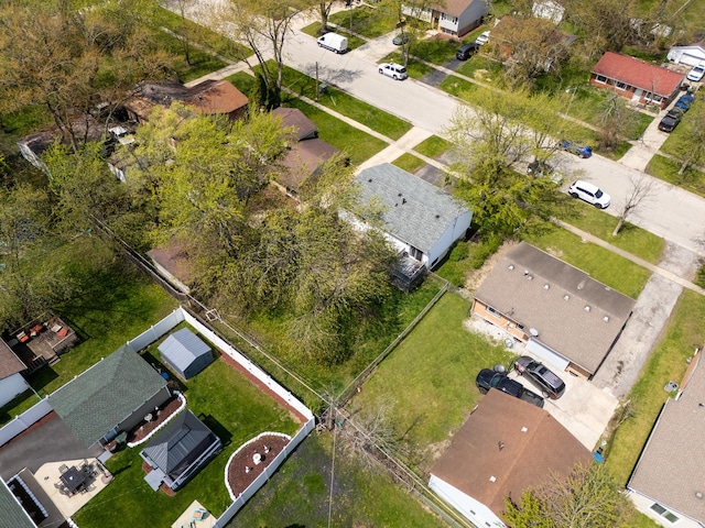 birds eye view of property featuring a residential view