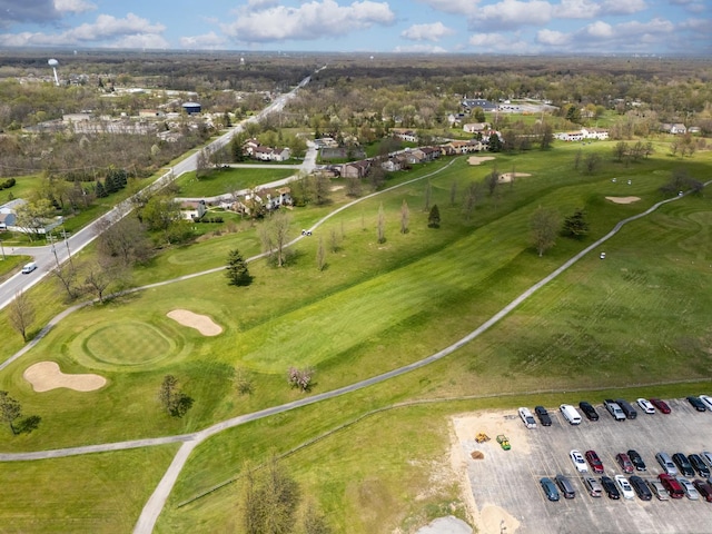 aerial view with golf course view