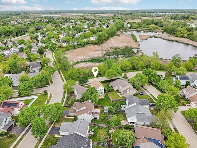 1011 Blackburn Dr, Grayslake, IL 60030 - aerial overview of property's location with nearby suburban area and a nearby body of water