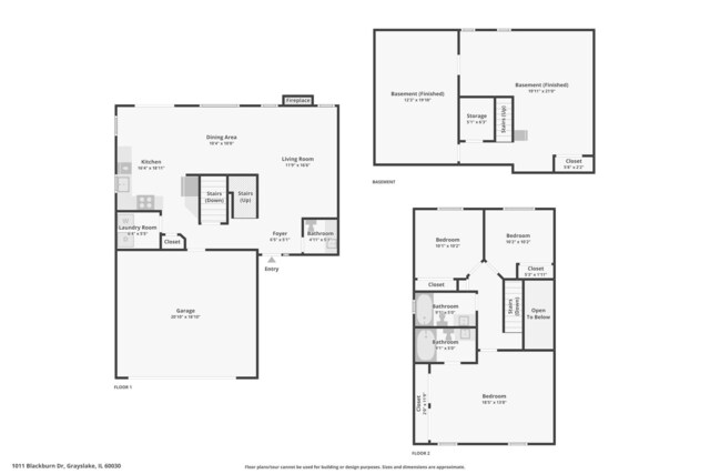 1011 Blackburn Dr, Grayslake, IL 60030 - home floor plan