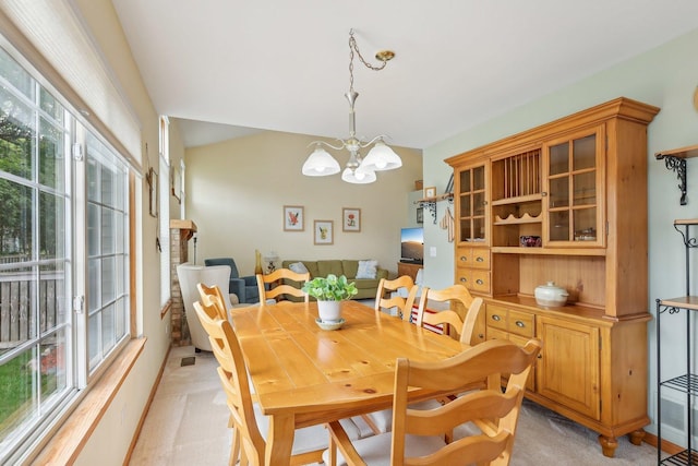 1011 Blackburn Dr, Grayslake, IL 60030 - dining room with plenty of natural light, light carpet, and a chandelier