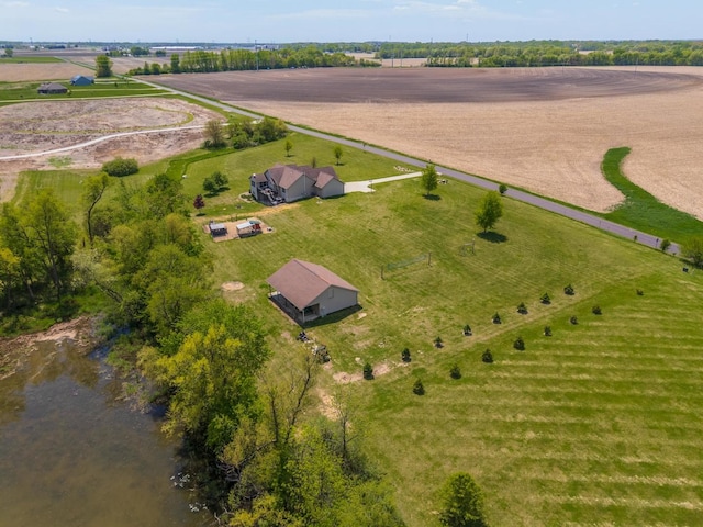 aerial overview of property's location featuring rural landscape