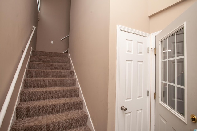view of stairway