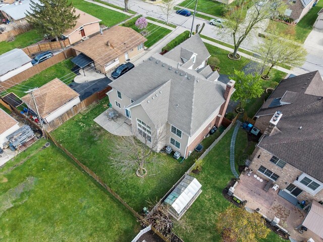 birds eye view of property featuring a residential view